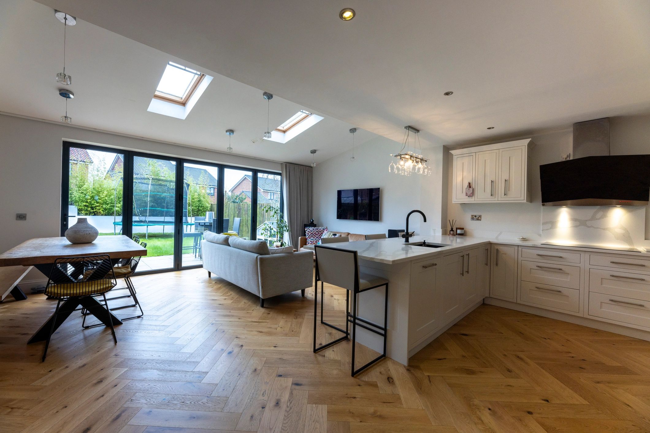 Open-plan living room interior