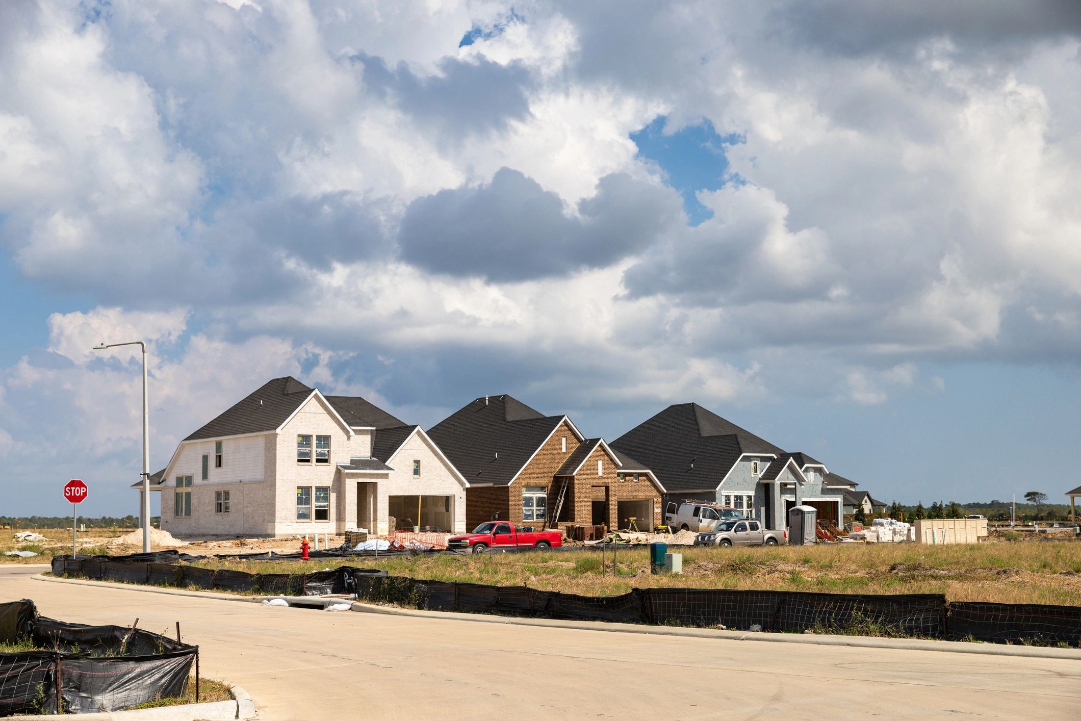 New homes under construction
